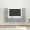 Image de Ensemble Meuble Tv 6 Pcs Gris Béton Bois D'ingénierie Vidaxl