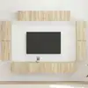 Image de Meuble Tv 8 Pcs Chêne Sonoma Vidaxl