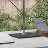 Image de Vidaxl Pied de parasol Gris foncé 100 x 100 x 4 cm Acier