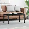 Image de Table Basse Chêne Noir 100 X 50 X 45 Cm Bois D'ingénierie Vidaxl