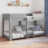 Image de vidaXL Lit Superposé pour Enfants Gris Sonoma 80 x 200 cm 3410528