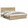 Image de Vidaxl cadre de lit sonoma 180 x 200 cm bois de pin massif