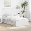 Image de vidaXL Cadre de lit Blanc 90 x 190 cm Bois de pin massif 3409399
