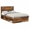 Image de Vidaxl cadre de lit bois ancien 120 x 190 cm bois de pin massif