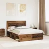 Image de vidaXL Cadre de lit Bois ancien 140 x 190 cm Pin massif 3410086