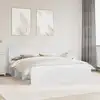 Image de Cadre De Lit Avec Tête De Lit Blanc 180 X 200 Cm Pin Massif Vidaxl