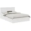 Image de Lit de rangement en bois dingénierie - vidaXL - Blanc - 140x190 cm - Tiroirs intégrés - Cadre à lattes - Durable