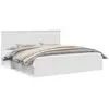 Image de Vidaxl cadre de lit blanc 200 x 200 cm bois de pin massif