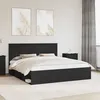 Image de vidaXL Cadre de lit Noir 180 x 200 cm Bois de pin massif 3410975