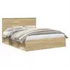 Image de Vidaxl cadre de lit sonoma 160 x 200 cm bois de pin massif