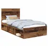 Image de Vidaxl cadre de lit bois ancien 100 x 200 cm bois de pin massif