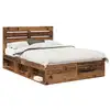 Image de Vidaxl cadre de lit bois ancien 140 x 190 cm pin massif