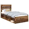 Image de Vidaxl cadre de lit bois ancien 100 x 200 cm pin massif