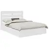 Image de Vidaxl lit de rangement blanc 140 x 190 cm bois d'ingénierie
