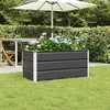 Image de VIDAXL Jardinière en acier galvanisé anthracite 100 x 50 x 45 cm - bac à fleurs extérieur