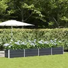 Image de vidaXL Jardinière Anthracite 385 x 50 x 45 cm Acier galvanisé 42018208