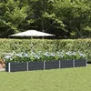 Image de VIDAXL Jardinière bac à fleurs acier galvanisé Anthracite 480 x 50 x 45 cm