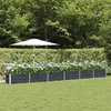 Image de Jardinière VidaXL en acier galvanisé anthracite 580 x 50 x 45 cm   bac à fleurs extérieur anti-corrosion