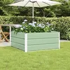 Image de Jardinière - VIDAXL - 100 x 100 x 45 cm - Acier - Vert pastel - Design moderne