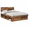 Image de Vidaxl cadre de lit bois ancien 140 x 190 cm pin massif