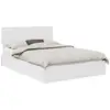 Image de Vidaxl lit de rangement blanc 140 x 190 cm bois d'ingénierie