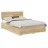 Image de Vidaxl cadre de lit chêne sonoma 140 x 190 cm bois d'ingénierie