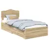 Image de Vidaxl cadre de lit chêne sonoma 100 x 200 cm bois d'ingénierie