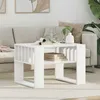 Image de VIDAXL Table basse rectangulaire blanche 66 x 495 x 45 cm en bois dingénierie