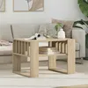 Image de Table basse - VIDAXL - Chêne Sonoma - 66 x 495 x 45 cm - Bois dingénierie - Étagères intégrées