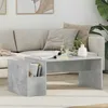 Image de Table basse Vidaxl Table basse Gris béton 90 x 45 x 35 cm Bois dingénierie