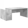Image de Vidaxl table basse gris béton 90 x 45 x 35 cm bois d'ingénierie
