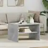 Image de Table Basse Gris Béton 60 X 50 X 40 Cm Bois D'ingénierie Vidaxl