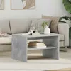 Image de VIDAXL Table basse rectangulaire gris béton 60x50x40 cm en bois dingénierie étagères intégrées