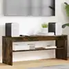 Image de Meuble Tv Chêne Fumé 100 X 30 X 40 Cm Bois D'ingénierie Vidaxl
