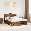 Image de Cadre De Lit Bois Ancien 140 X 190 Cm Pin Massif Vidaxl