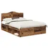 Image de Vidaxl cadre de lit bois ancien 140 x 190 cm pin massif