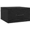 Image de Table de chevet moderne - vidaXL - Chêne Noir - Bois dingénierie - 35x35x20 cm - Tiroir intégré - Compact