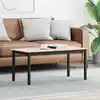 Image de Table Basse Naturel 100 X 50 X 45 Cm Bois De Pin Massif Vidaxl