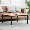 Image de Table Basse Naturel 100 X 100 X 45 Cm Bois De Pin Massif Vidaxl
