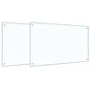 Image de Dosseret de cuisine en verre trempé - vidaXL - Transparent - 100x60 cm - 888 kg - Thermorésistant jusquà 240 degrés