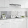 Image de vidaXL Crédence de cuisine 2 pcs Gris clair 100 x 40 cm verre trempé 3415455