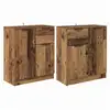 Image de Vidaxl buffets 2 pcs bois ancien 60 x 30 x 70 cm bois d'ingénierie
