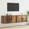 Image de Ensemble De Meuble Tv Mural 2 Pcs Bois Ancien 80 X 34,5 X 40 Cm Vidaxl