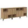 Image de Vidaxl buffets 3 pcs ch  ne artisanal 60 x 35 x 70 cm bois d'ing ©nierie