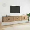 Image de Ensemble De Meuble Tv Mural Montage Mural 3 Pcs Chêne Artisanal Vidaxl