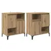 Image de Vidaxl buffets 2 pcs chêne artisanal 60 x 35 x 70 cm bois d'ingénierie
