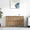 Image de Buffets 2 Pc Chêne Artisanal 60 X 35 X 70 Cm Bois D'ingénierie Vidaxl