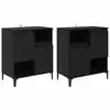 Image de Vidaxl buffets 2 pcs chêne noir 60 x 35 x 70 cm bois d'ingénierie