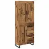 Image de Vidaxl haut armoire 2 pc bois ancien 69,5 x 34 x 180 cm