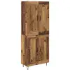 Image de Vidaxl haut armoire bois ancien 69,5 x 34 x 180 cm bois d'ingénierie